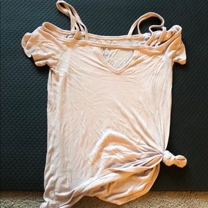 American eagle cold shoulder top